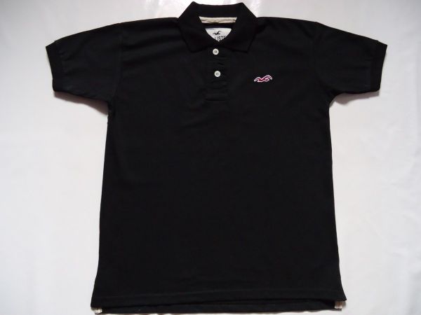 CAMISA HOLLISTER PRETA. TAM. "P" MASCULINA